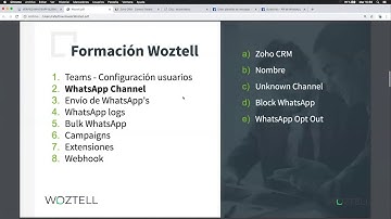 WOZTELL Training: WhatsApp Business + ZOHO CRM