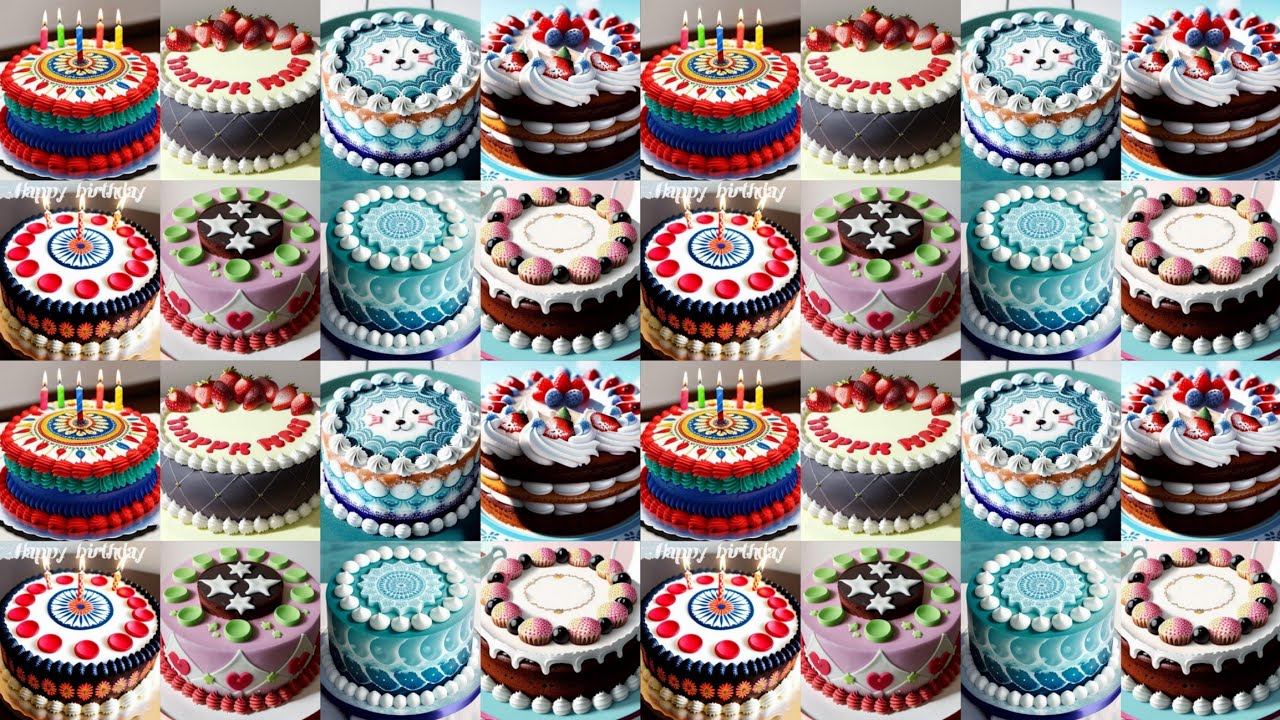 🌀New Cake Design For Husband Birthday/Birthday Cake Ideas/Round Shape Cake Design/Anniversary Cake