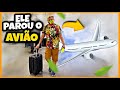 Primeira vez do lo viajando de avio