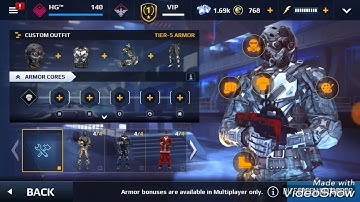 Modern combat 5| Best armor cores for Oni armor(Recon Class) in MC5