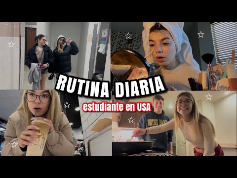 Видео: RUTINA DIARIA 7am ESTUDIANTE en USA