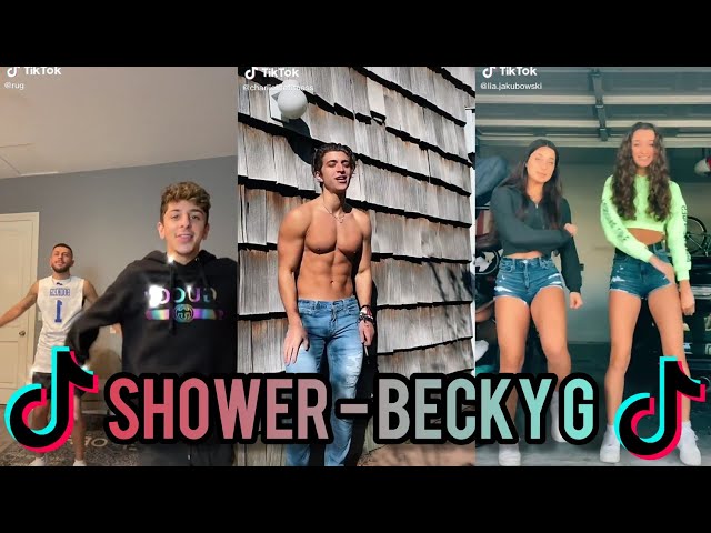 Shower - Becky G Tiktok Dance *New* Compilation | Tiktok Challenge class=