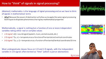 A Brief Review of Signals