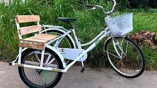 Xe đạp ba bánh chở trẻ tự chế ( bicycle sidecar)