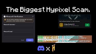 Famous I Coded a Discord Bot That EXPOSES the Biggest Hypixel Scam Profile