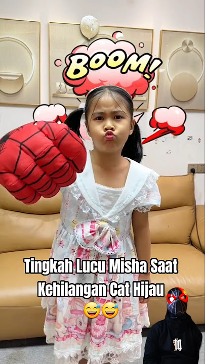 Tingkah Lucu Misha Saat cat Hijaunya di Curi Ibu 😅😅 #shorts #videolucu #videokocak #dubbing #comedy
