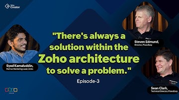 Starting your entrepreneur journey at the age of 51 | Zoho Partner | Creator Conversations 3