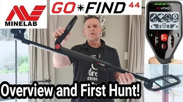 Minelab Go Find 44 Metal Detector + First Hunt Find!