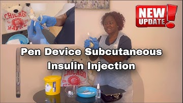 "Insulin Pen Simplified!" subcutaneous injection  #nmc #nmcuknews  #osce