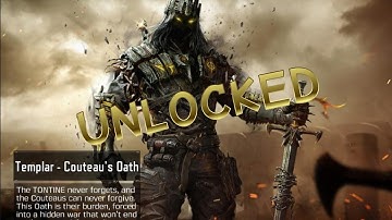 UNLOCKED Mythic Templar Couteau s Oath in KNIGHT S CRUSADE MYTHIC DROP Codm