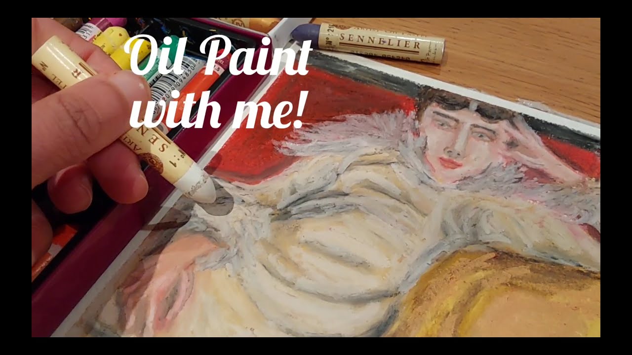 OIL PASTEL WITH ME! Comparing SENNELIER and VANGOGH oil pastels!