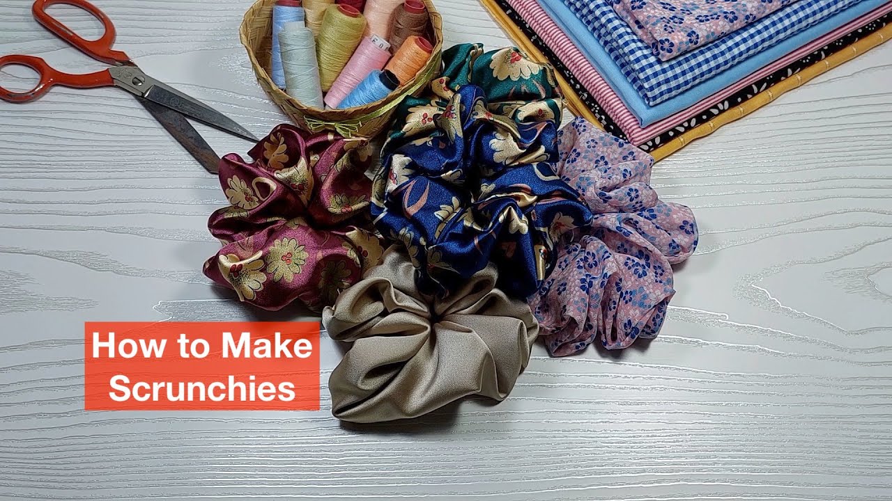 How to Make Satin Scrunchies | How to Sew a Scrunchie | Hair Scrunchies ...