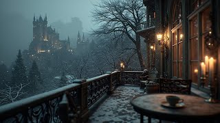 Download Lagu Cozy Winter Balcony ~ Dark Academia Ambience | Gothic Study Piano \u0026 Atmospheric Music Vibes MP3