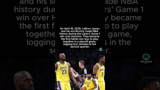 NBA HISTORY MADE! LEBRON AND BRONNY JAMES SHOCK THE WORLD IN PLAYOFF DEBUT!