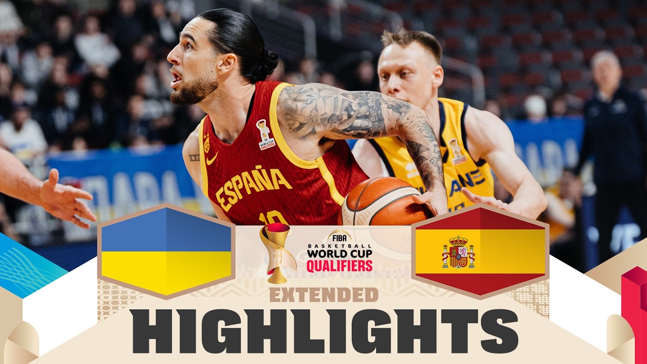 Ukraine 🇺🇦 v Spain 🇪🇸 | Extended Highlights | FIBA Basketball World Cup 2027 European Qualifiers