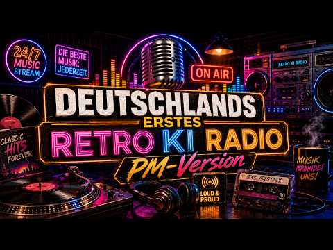 Deutschlands erstes Retro-KI-Radio | Jetzt läuft: 80s Retro Hits | 60s, 70s, 80s & 90s | LIVE