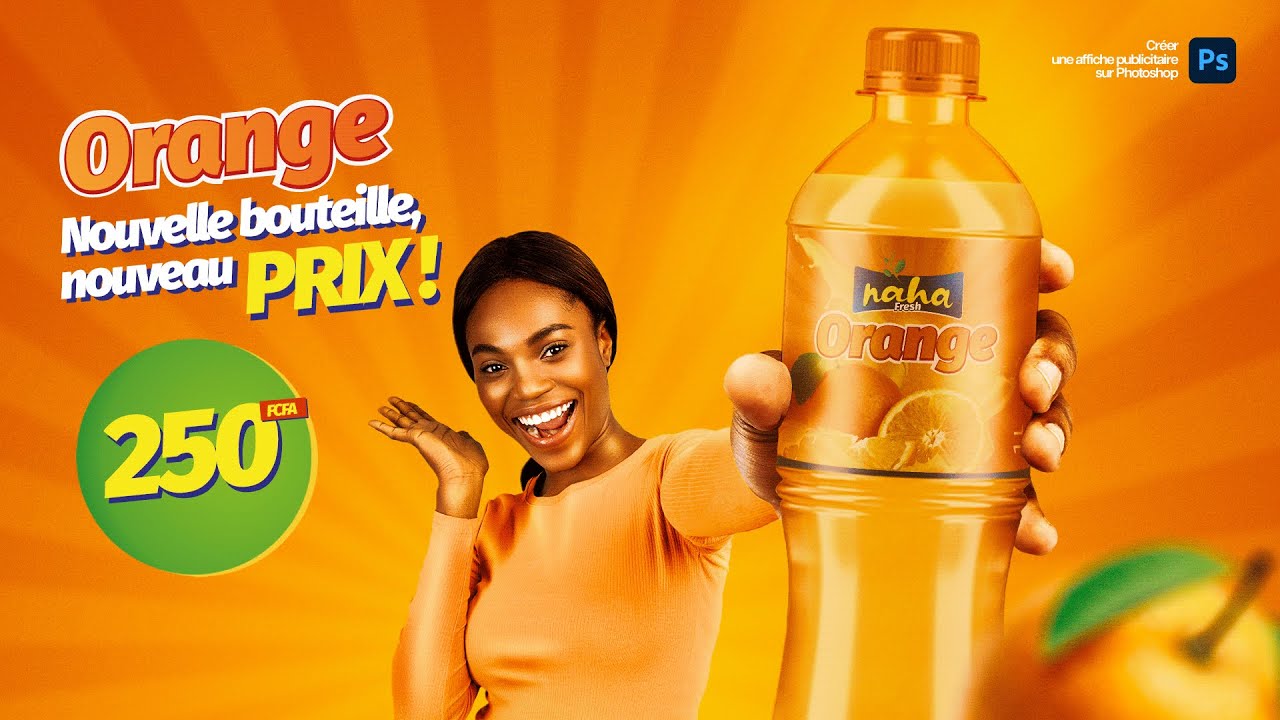 AFFICHE PUBLICITAIRE SUR PHOTOSHOP