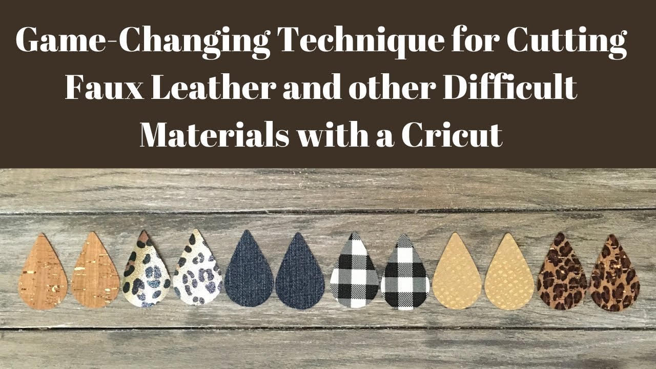 How to Get Excellent Cuts from Faux Leather and Other Finicky Materials