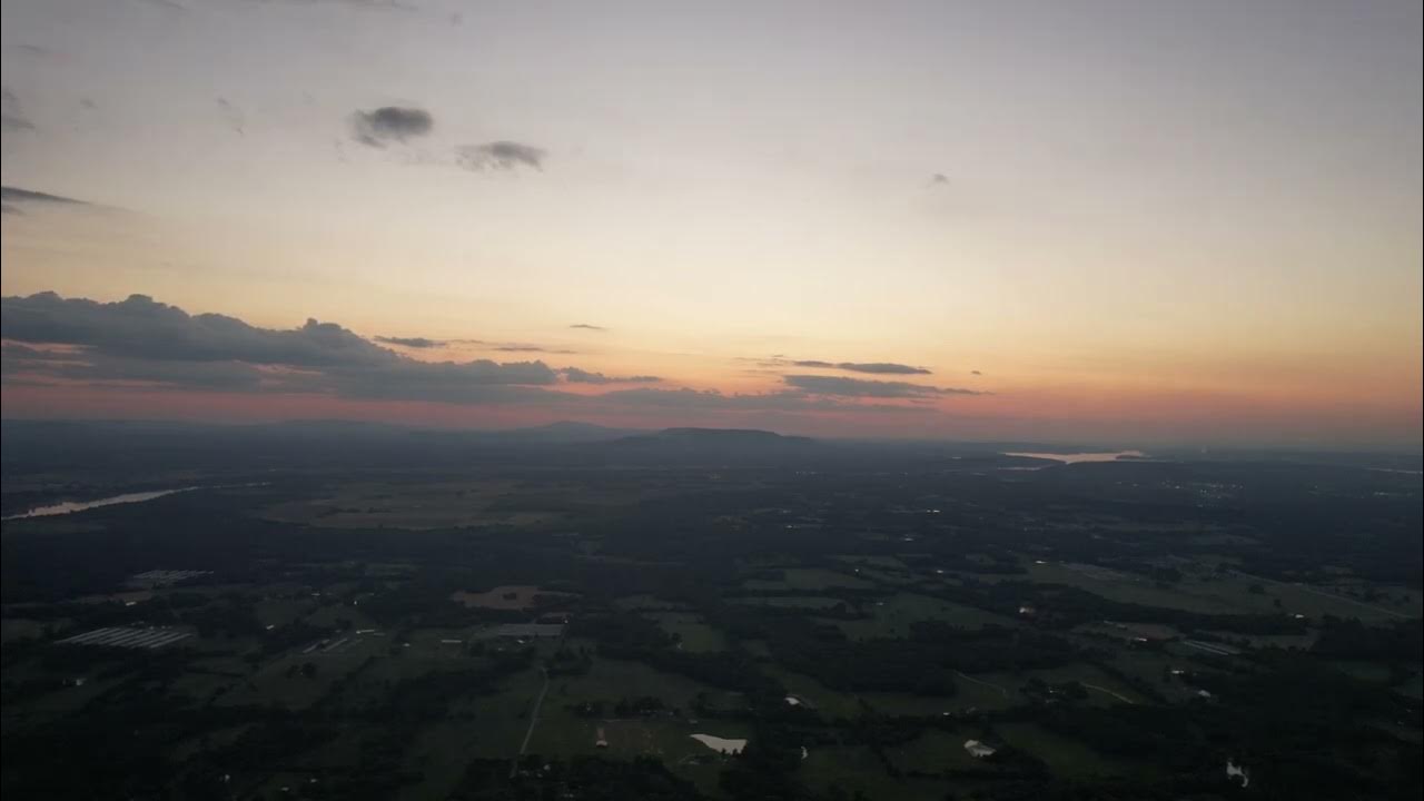 Pottsville Arkansas Sunset sped up 500 Drone Sunset YouTube