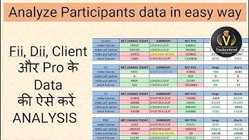 How to use FII-DII Data to Make Informed Stock Market Decisions | FII-DII Data Decoding Excel