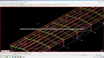 Hướng dẫn tekla thực dụng - video 04 - Nhà Xưởng 01