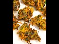 Crispy spinach corn pakoda recipequick and easy tea time snackspalak and corn fritters