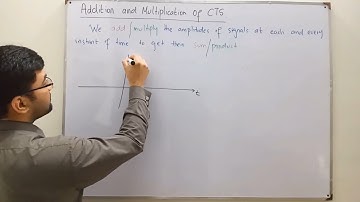 Addition and Multiplication Of Continuous Time Signals
