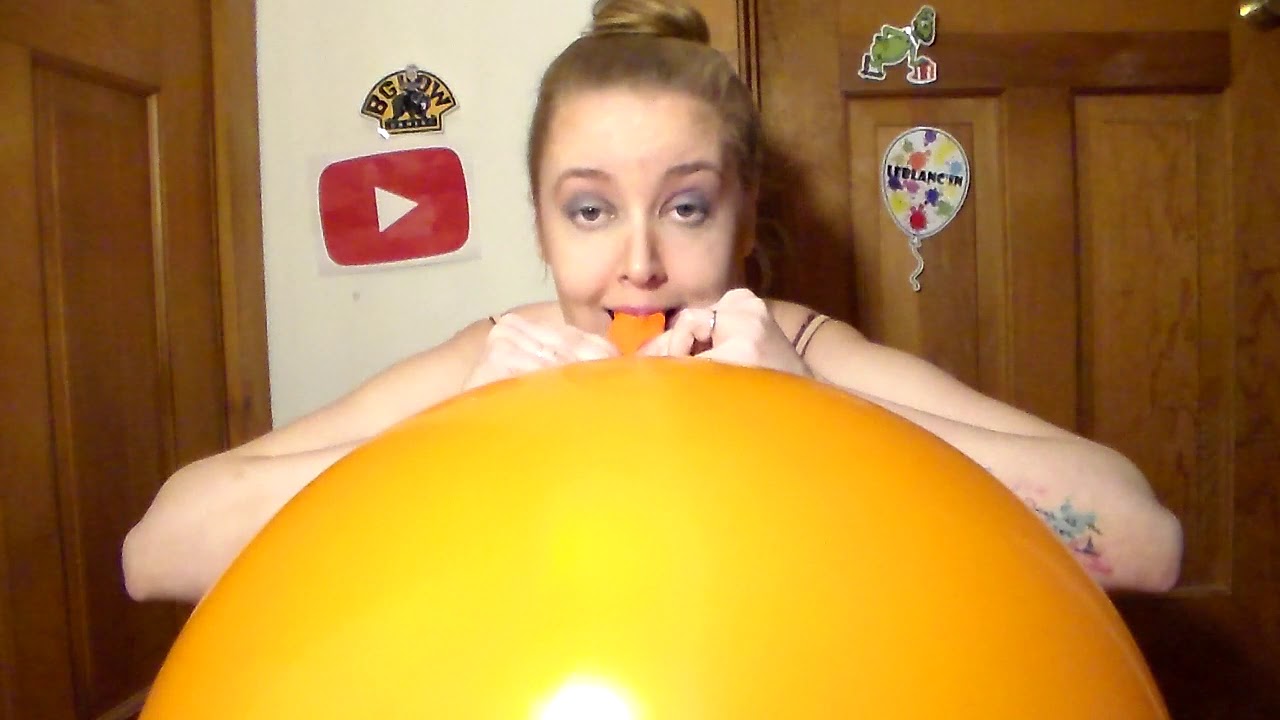 Blowing Up A Big Balloon No Pop Youtube