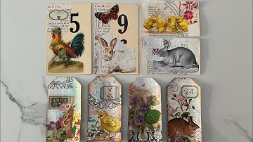 Craft with me #whatsinmybox | Random ephemera making session EP 07