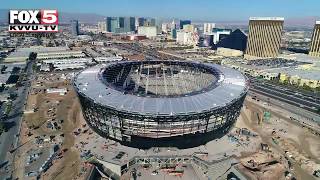 Allegiant stadium drone footage -