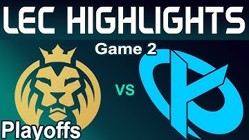 MDK vs KC Highlights Game 2 LEC Summer Playoffs 2024 MAD Lions KOI vs Karmine Corp by Onivia