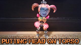 How To Put Head On Torso Fnaf Scrap Baby Action Figure