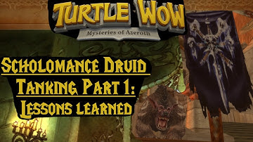 Scholomance Druid Tanking Part 1 (Turtle WoW)