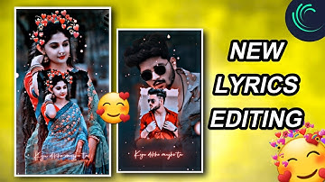 Kyu Dikhe Mujhe tu Alight Motion Lyrics Video Editing | Lyrics Video Editing Alight Motion