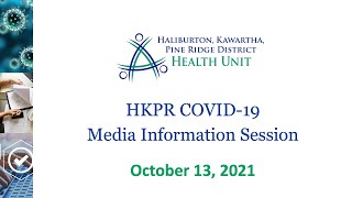 HKPR COVID-19 Media Information Session October 13, 2021