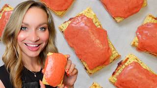 How to Make Homemade Strawberry Rhubarb Pop-Tarts! (UNREAL)