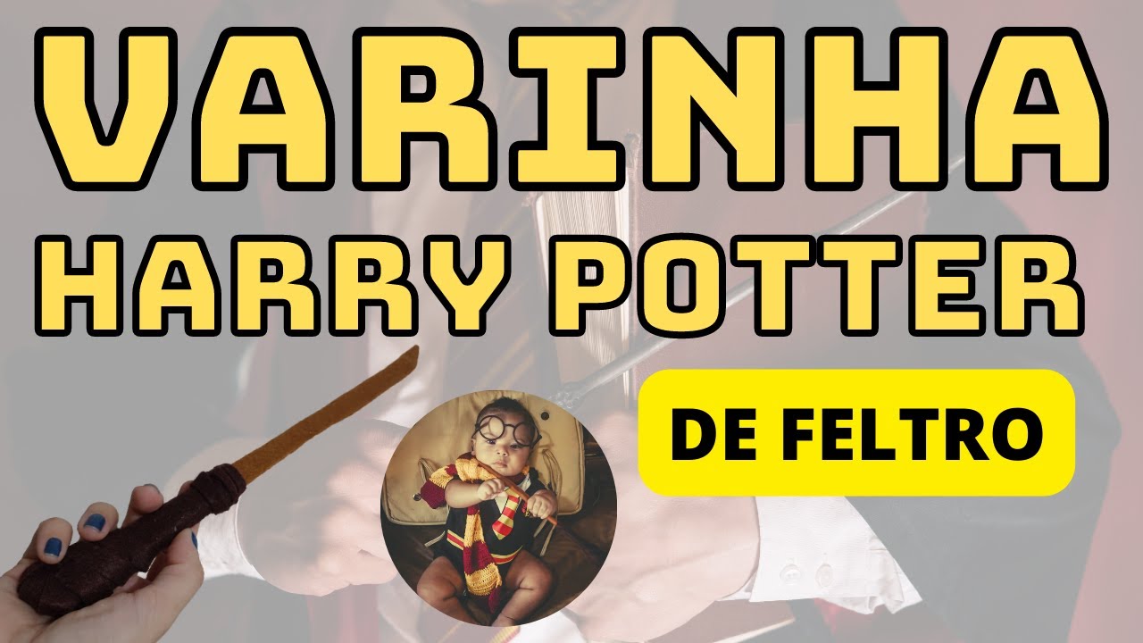 VARINHA DO HARRY POTTER | Como fazer a varinha inspirada em Harry Potter de FELTRO | Passo a Passo