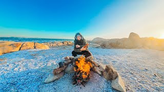 Remote Camping And Spearfishing Tietiesbaai, South Africa (Catch And Cook)