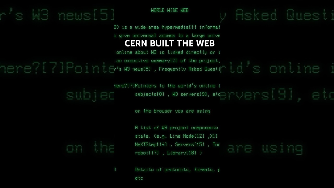 CERN created the WWW