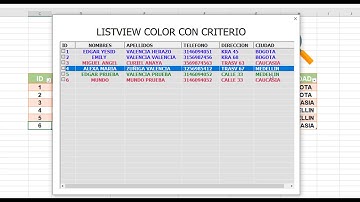 DAR COLOR A LINEAS DE TEXTO LISTVIEW EXCEL CON CRITERIOS (VBA) - PARTE 1