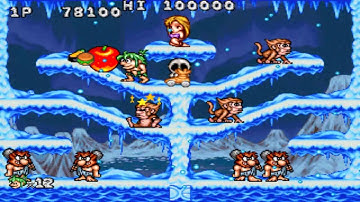 VIDEO GAME - Joe & Mac Returns (1994) - WALKTHROUGH - GAMEPLAY