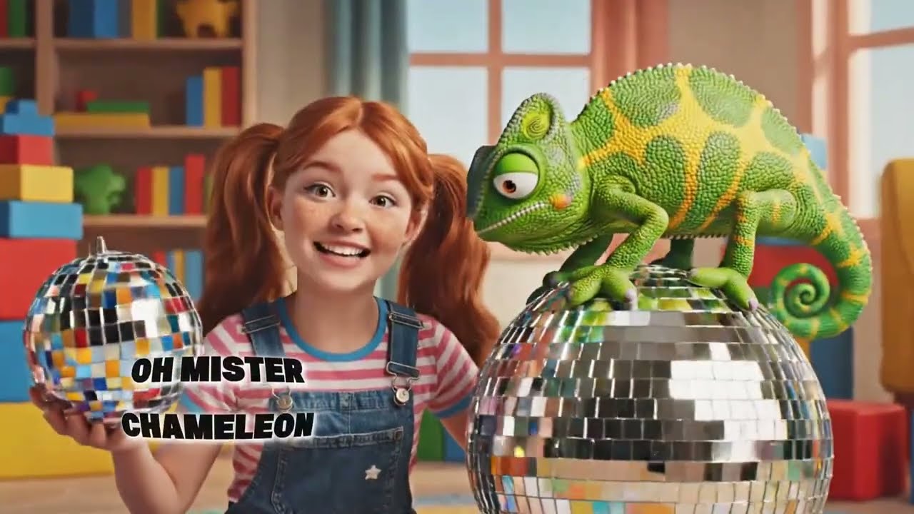 Funtoosh | Chameleon’s Color Tricks! Cute Cartoon Girl’s Naughty Moves & Funny Singing 