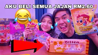 AKU BELI SEMUA JENIS JAJAN KEDAI RM2.60 😂 JAJAN KUCING PALING TAK SEDAP 😹 screenshot 2