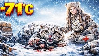 The Girl And The Heroic Dogs Find A Rare Civet Trapped In A Steel Snare Amidst A Snowstorm.