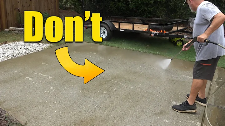 Pressure Washing Driveways - How to get Bright White