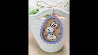 The Cutest Easter Name Tags #craftingtutorial #diy #womanownedbusiness #easter #easterbaskettag