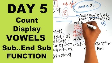 Class 10 QBASIC || Count and Display Vowels || Modular Programming || Readersnepal