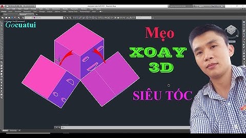Autocad 3D - Mẹo XOAY 3D SIÊU TỐC