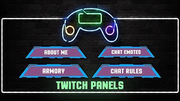How to make a twitch panel | Twitch Overlay Tutorial