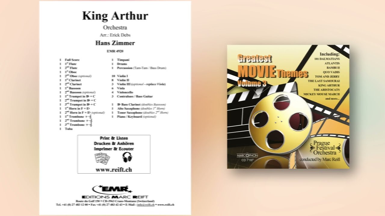 Hans Zimmer: King Arthur - Editions Marc Reift - for Orchestra
